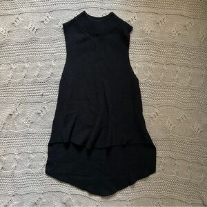 Classic Cotton Candy Black Knit Top